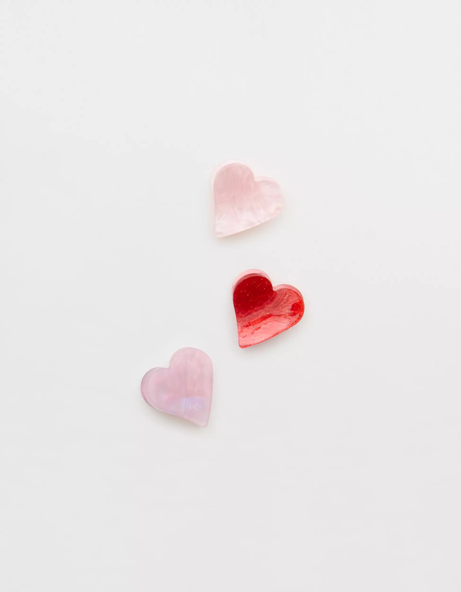 Aerie Mini Heart Clip 2-Pack | American Eagle Outfitters (US & CA)