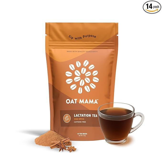 Oat Mama Lactation Tea for Breastfeeding Moms - Chai Spice | Breastfeeding Essentials for Milk Su... | Amazon (US)