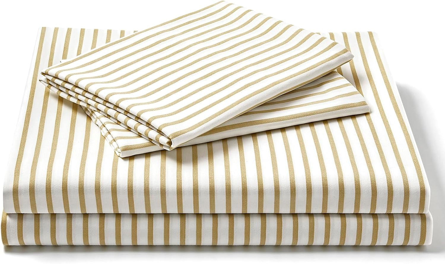 FreshCulture Twin XL Striped Sheets - Ultra Soft Brushed Microfiber - Deep Pockets up to 16" - Ea... | Amazon (US)