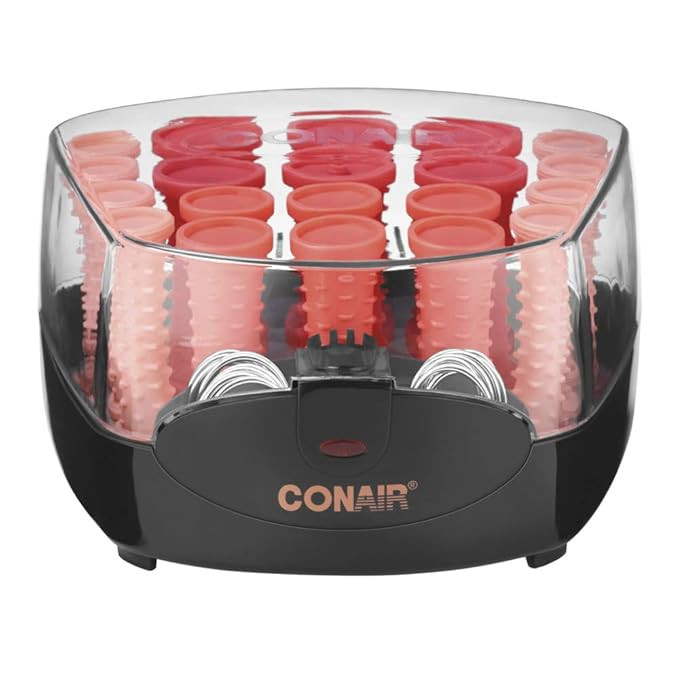 Conair Compact Multi-Size Hot Rollers , Coral, 20 Piece Assortment | Amazon (US)