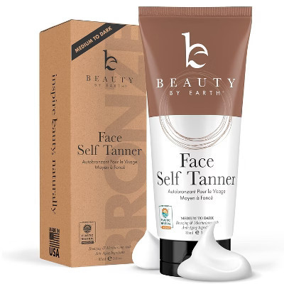 Beauty by Earth Face Self Tanner Lotion - Medium to Dark, 3oz | Target