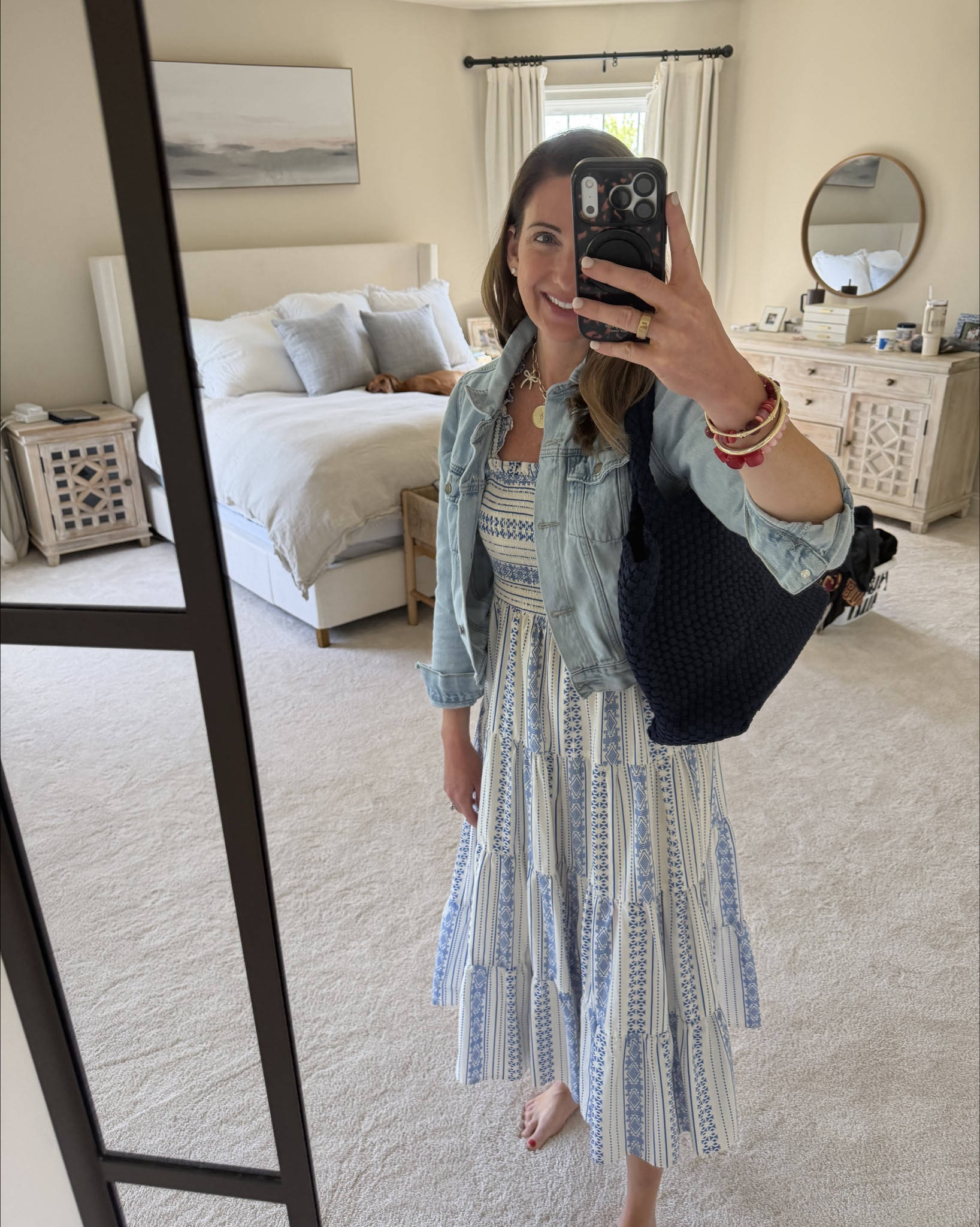 Getting ready to run errands and throw an 🍦 party. Maxis and denim jackets with the chillier temps.

#LTKdayinmylife #LTKmomlife #LTKootd