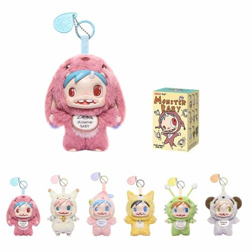 POP MART POLAR-Monster Baby Collection Series Plush Pendant Ver.1 Blind Box, Collectible Toys Decorations, Holiday Birthday Gifts for Girls and Boys, Single Box | Amazon (US)