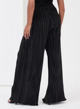 Black Plisse Trousers - Palais | 4th & Reckless