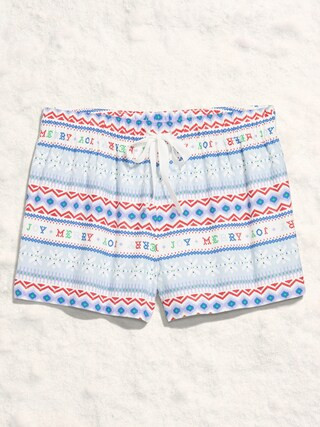 Plaid Flannel Pajama Boxer Shorts for Women | Old Navy (US)