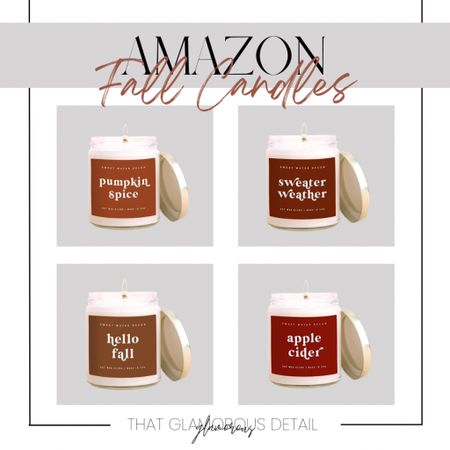 Fall Candle Favorites! 

There isn’t anything like the beginning of fall when you light your first candle. Oooo gives me butterflies. 

Snuggle up with a good book! I am so there. 

#FoundItOnAmazon #fall #fallcandles #pumpkincandle #sweaterweather #cinnamon #apple #cozynights #LTKGiftGuide

#LTKHalloween #LTKSeasonal #LTKhome
