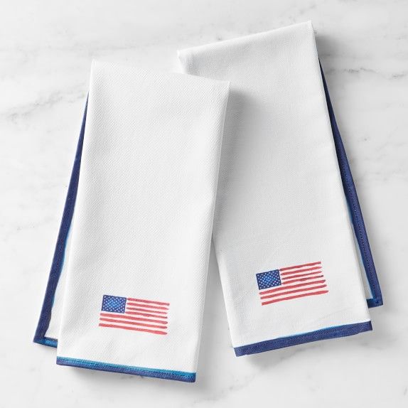 American Flag Towels, Set of 2 | Williams-Sonoma