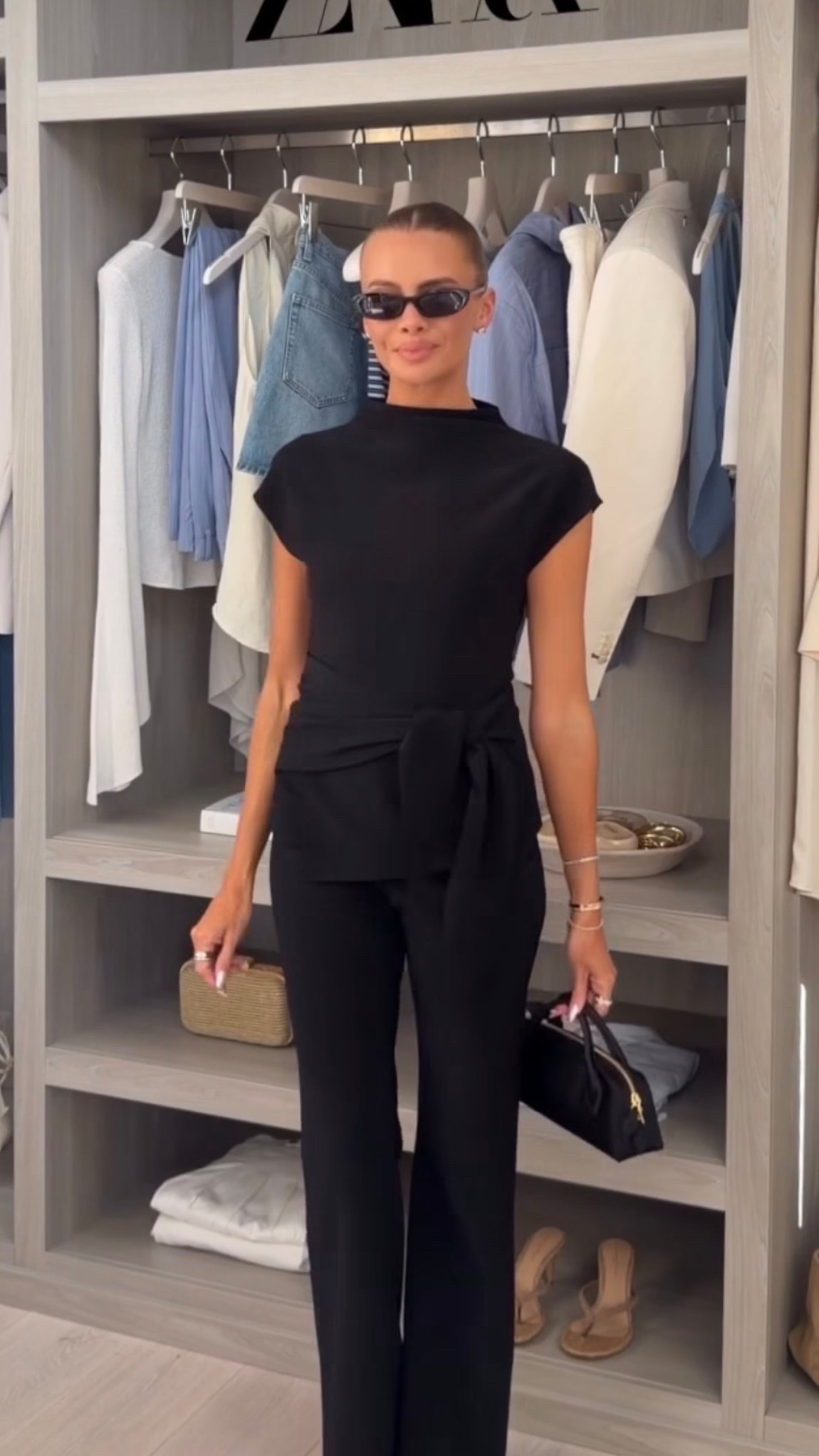 I’m wearing a size S in the top and M in trousers 🖤

#LTKuk #LTKsummer #LTKeurope
