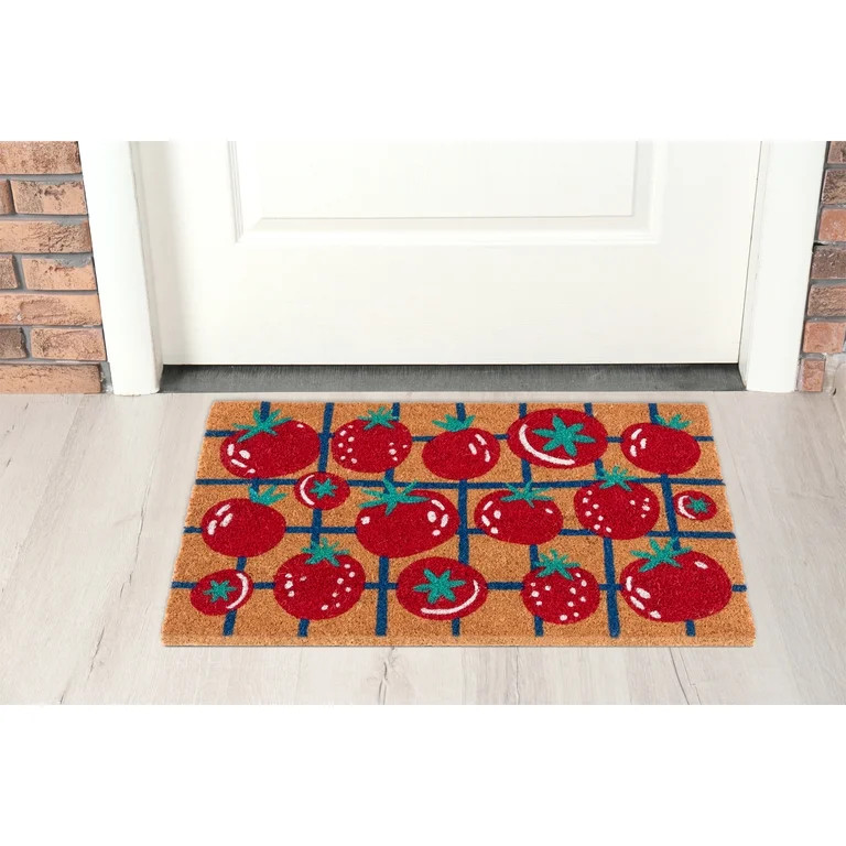 Mainstays Tomato Grid Coir Doormat, 18"x30" | Walmart (US)