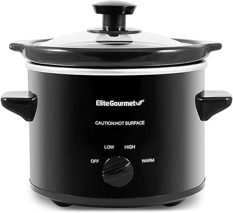 Elite Gourmet MST239X Electric Round Slow Cooker, Adjustable Temp, Entrees, Sauces, Stews & Dips,... | Amazon (US)