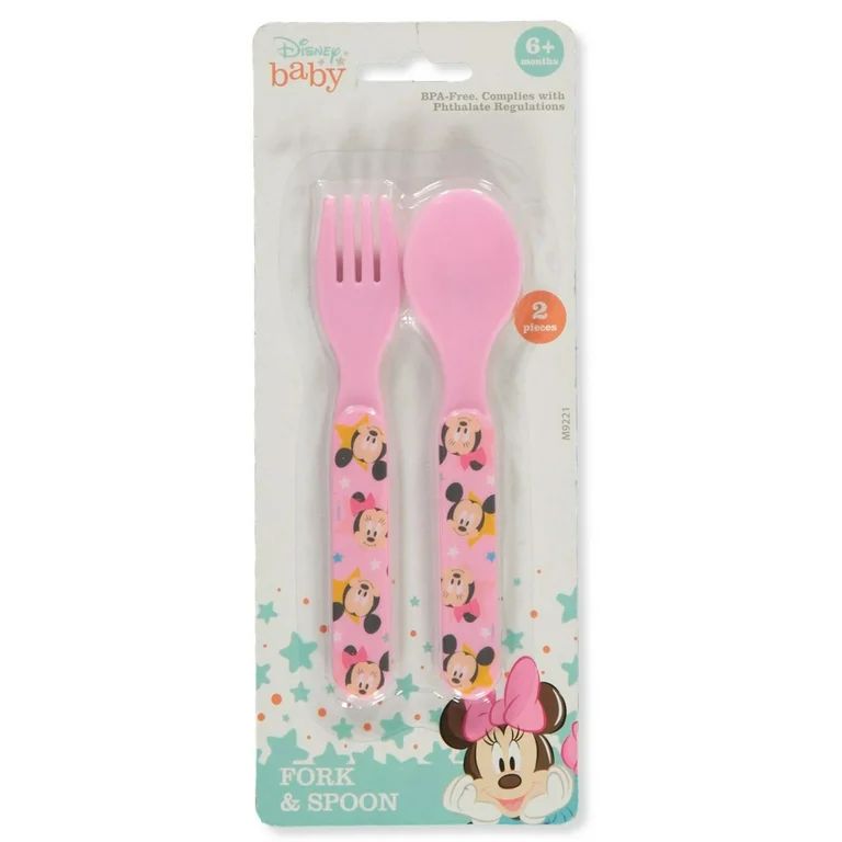 Disney Fork & Spoon Set - pink, one size | Walmart (US)