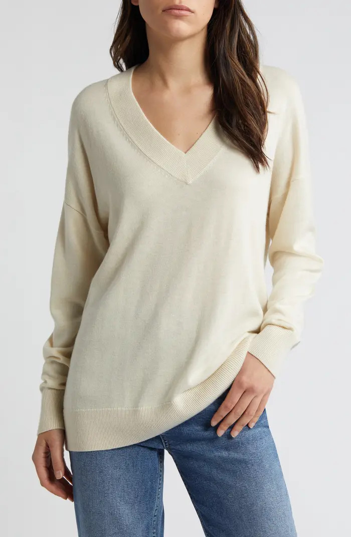 Relaxed V-Neck Sweater | Nordstrom