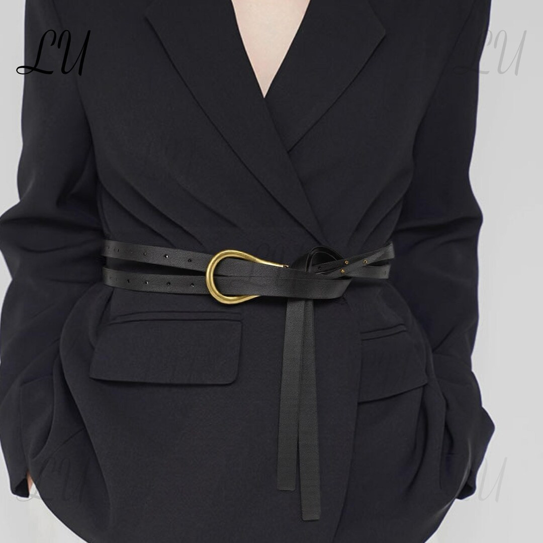 Elegante cinturón francés de piel de vaca, hebilla dorada de herradura, cinturón ajustable, ci... | Etsy (US)