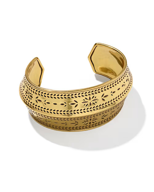 Keziah Vintage Gold Etch Statement Cuff Bracelet | Kendra Scott