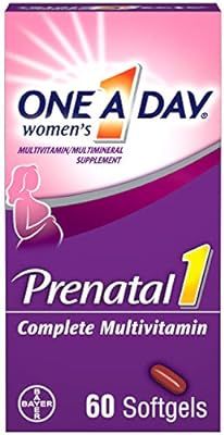 One A Day Women's Prenatal 1 Multivitamin including Vitamin A, Vitamin C, Vitamin D, B6, B12, Iro... | Amazon (US)