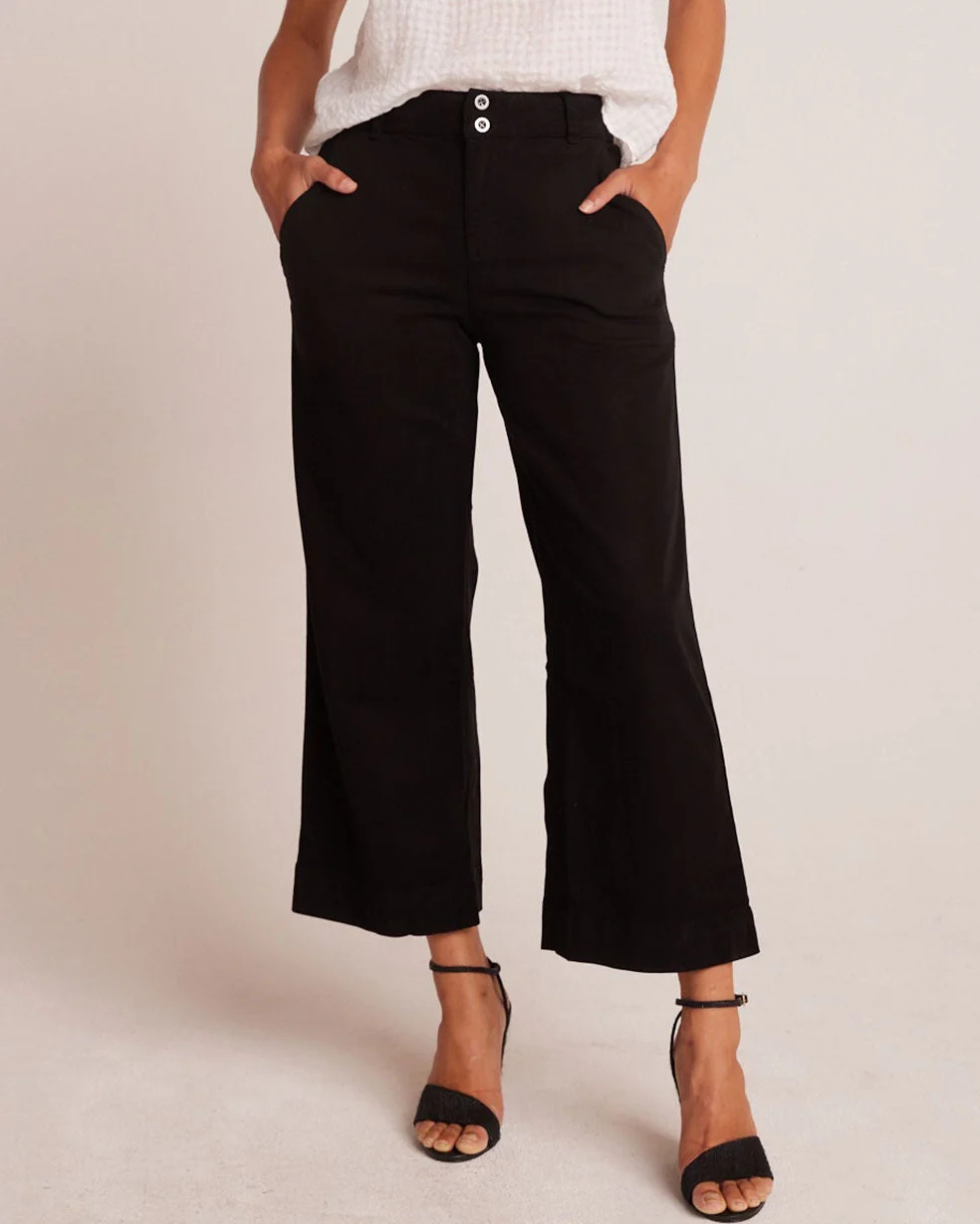 Saige Wide Leg Crop - Black - - Bella Dahl | Bella Dahl