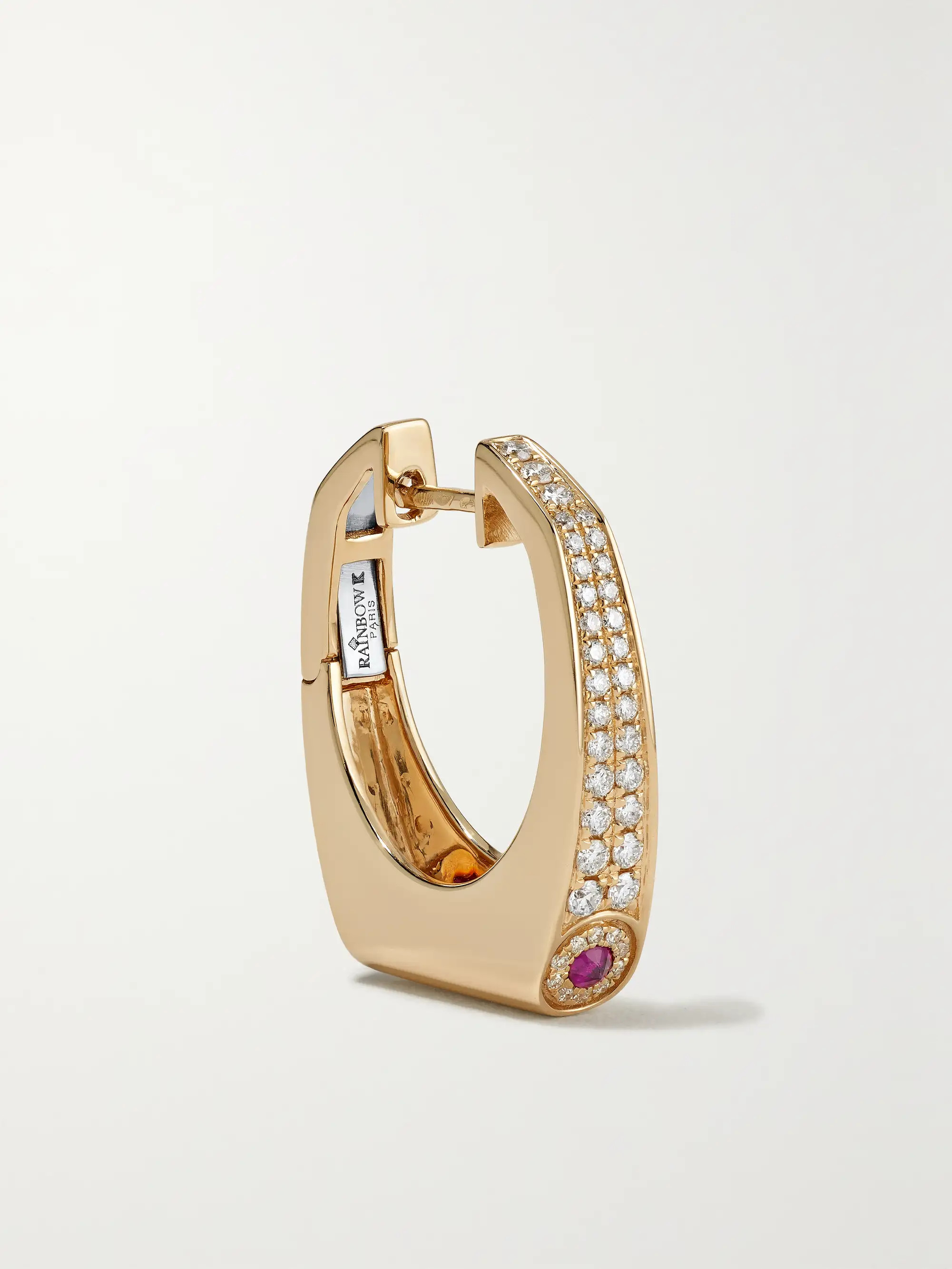 Grace 14-karat gold diamond single earring | NET-A-PORTER (US)