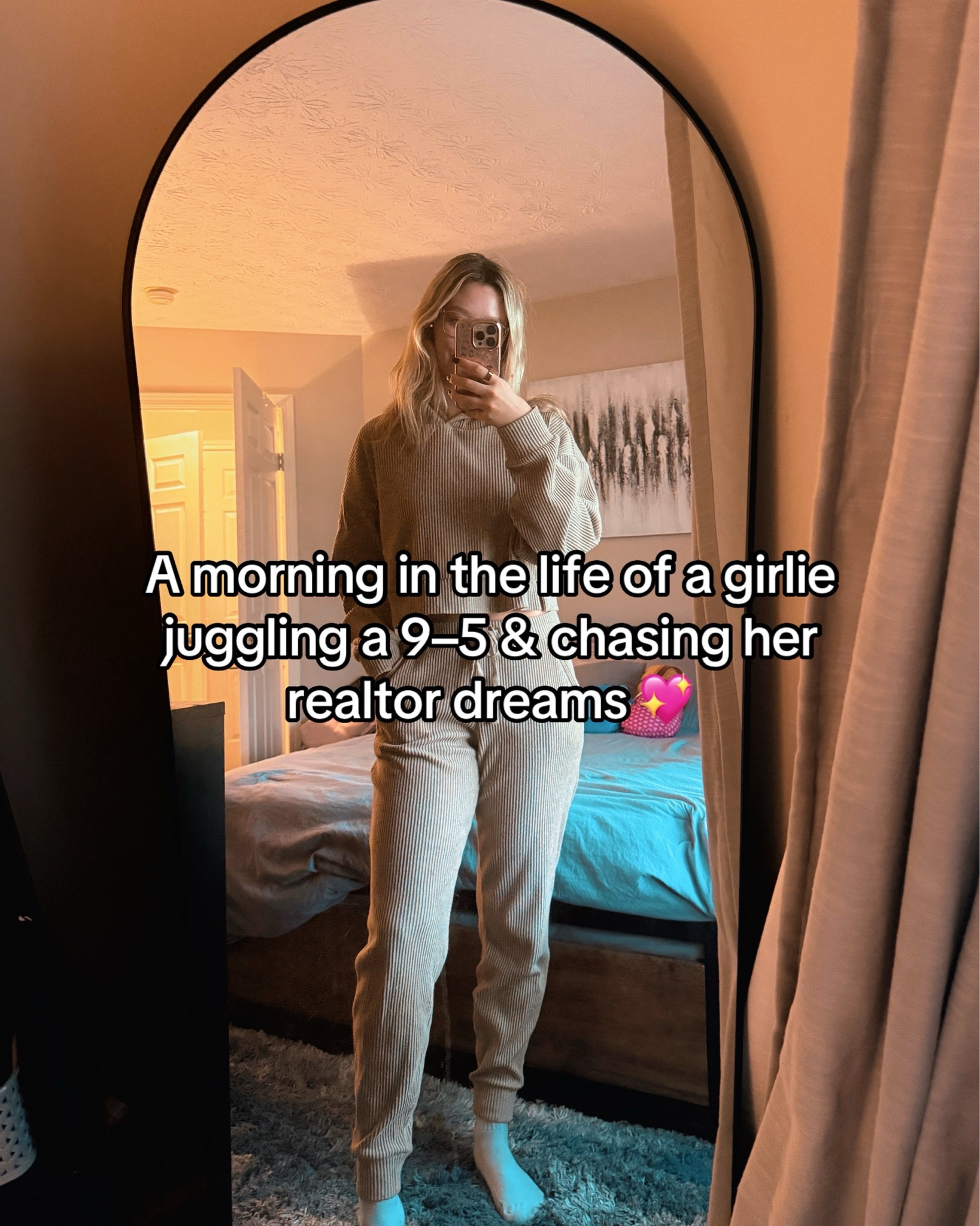 A morning in the life of a girlie juggling a 9–5 & her future as a NY realtor 💖☕🏡 #hustleandglow #girlbossvibes 

#LTKWorkwear #LTKU #LTKHome
