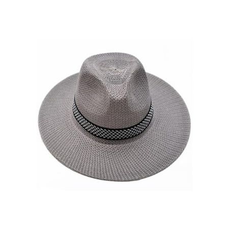 Pudcoco Summer Men Sun Hat Fishing Hiking Cap Wide Brim Camping Hat UV Protection | Walmart (US)