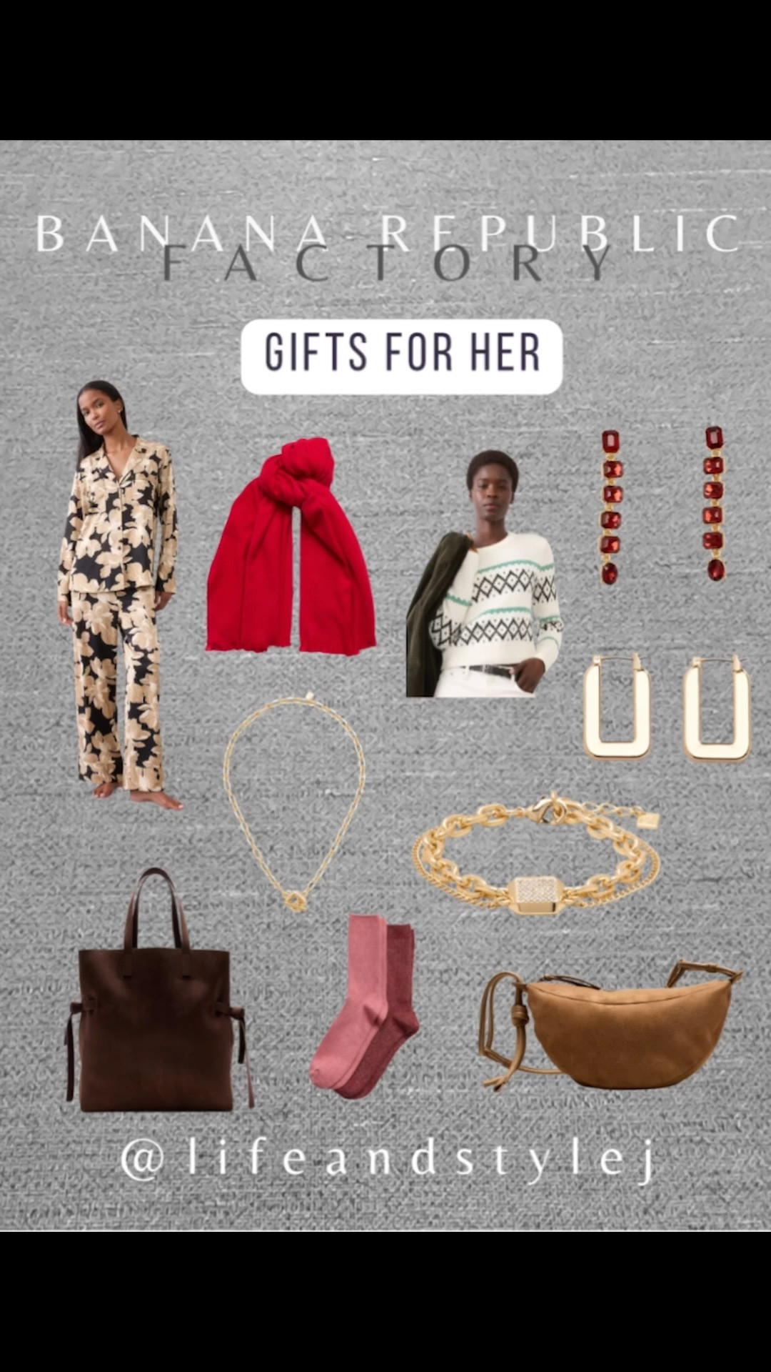 Gift ideas for her that feel timeless, stylish, and perfect for midlife and ageless women. Cozy pieces, classic accessories, and elegant details that make holiday giving simple and thoughtful.
#giftguideforher #midlifefashion #agelessstyle #bananarepublicfactory #holidaygifts #styleinspo #wardrobestaples #fashionover40 #elevatedbasics #lifeandstylej 

#LTKU #LTKGiftGuide #LTKSeasonal