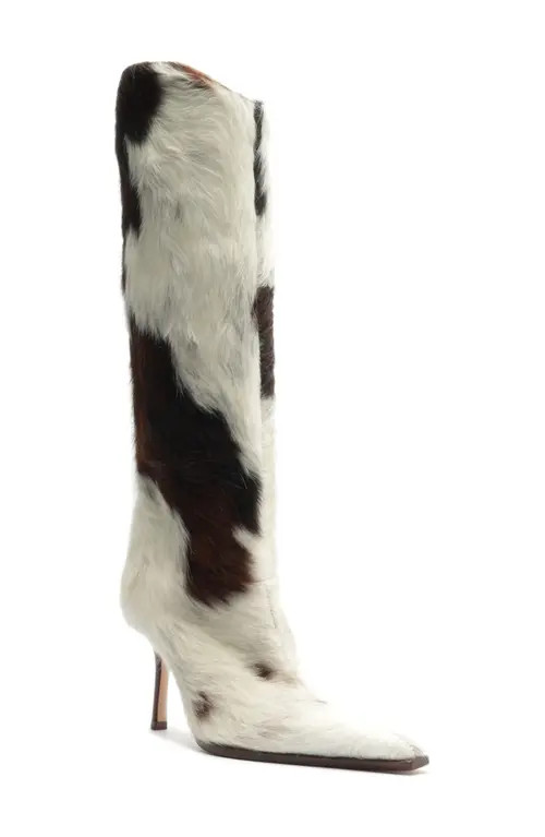Schutz Maryana Wild Genuine Calf Hair Boot in Multi Brown at Nordstrom, Size 5 | Nordstrom