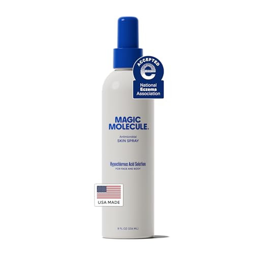 Magic Molecule Skin Cleanser for All Types, Hypochlorous Acid Spray Helps Heal Acne Prone, Eczema and Itchy Rashes and 50 Other Skin Ailments, Safe for Multiple Daily Uses, 8 oz Spray | Amazon (US)