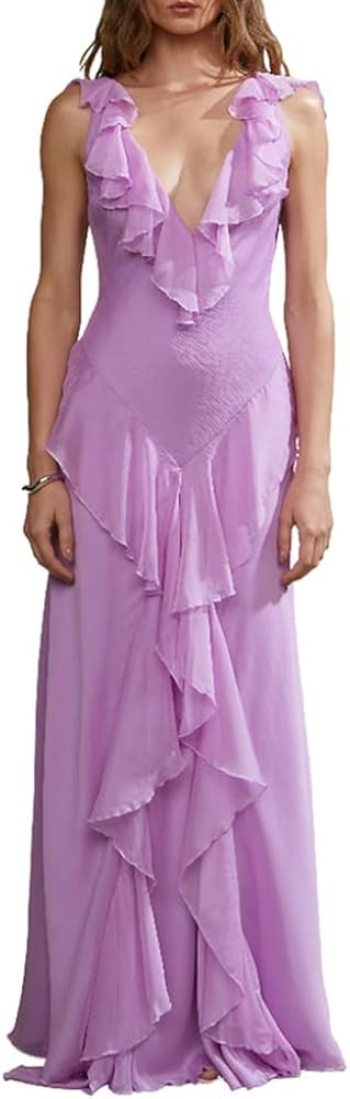 AMUR Womens Estella Bias Gown | Amazon (US)