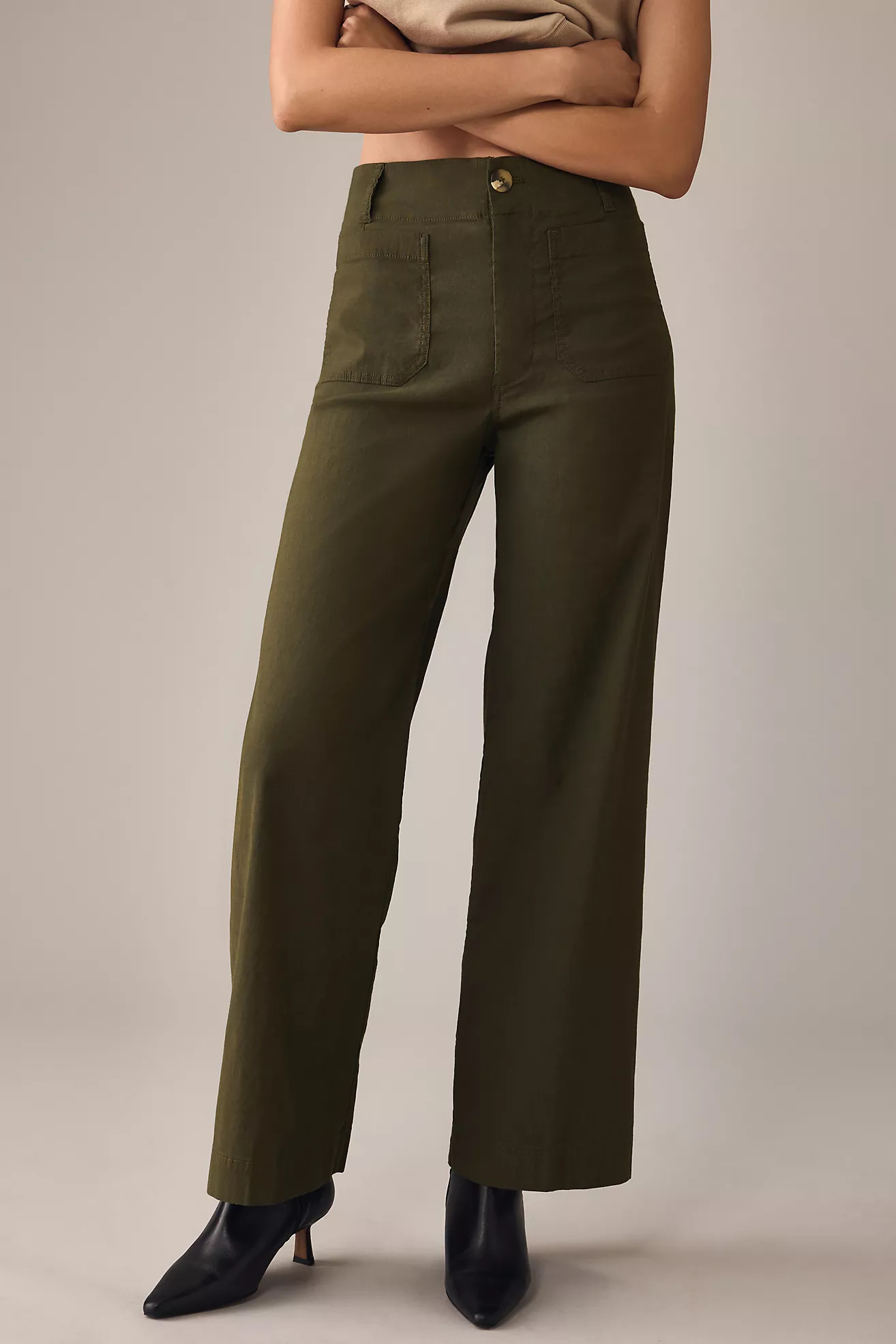The Colette Full-Length Wide-Leg Pants by Maeve: Magic Fabric Edition | Anthropologie (US)