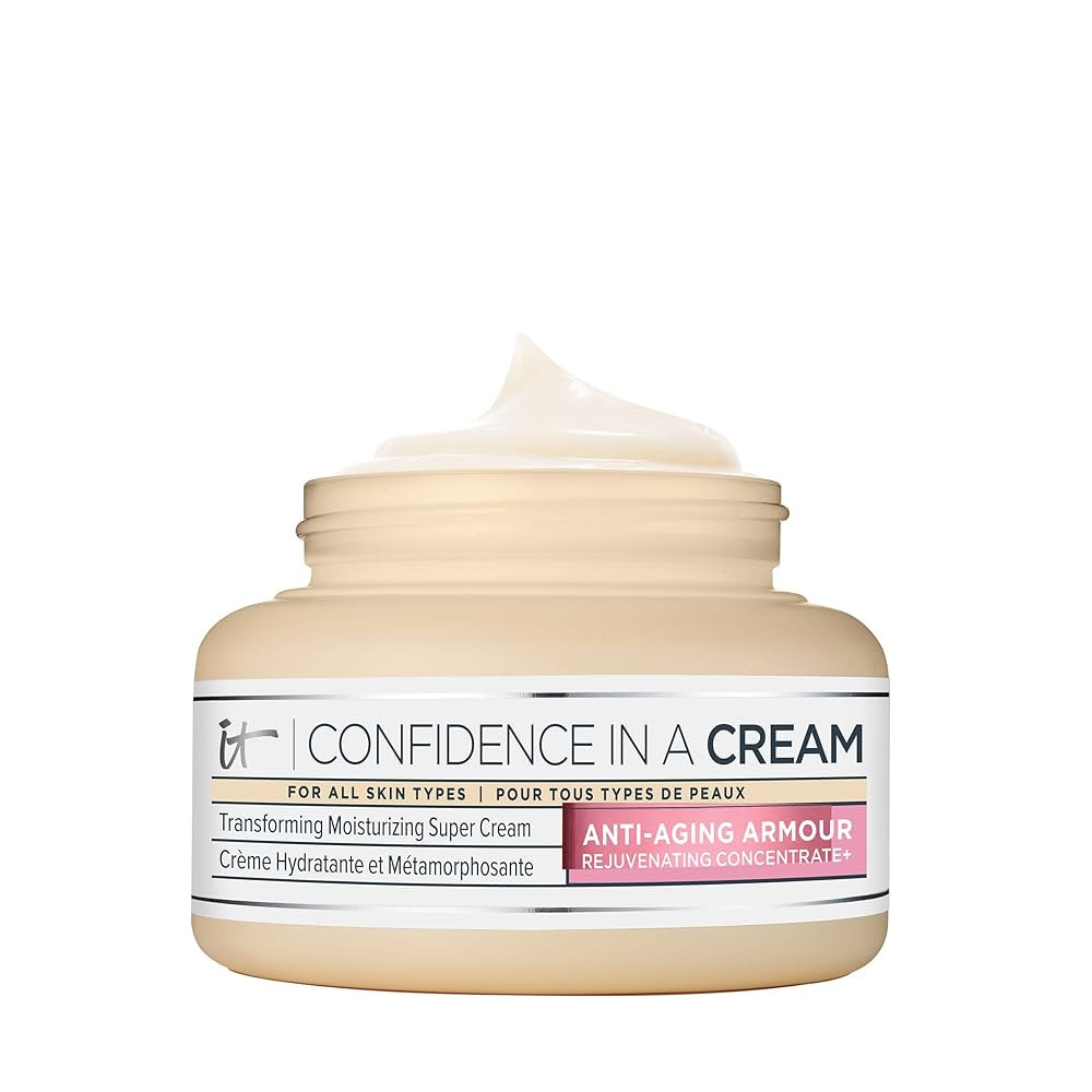 IT Cosmetics Confidence in a Cream - Hydrating & Anti Aging Face Moisturizer, Visibly Reduces Fin... | Amazon (US)