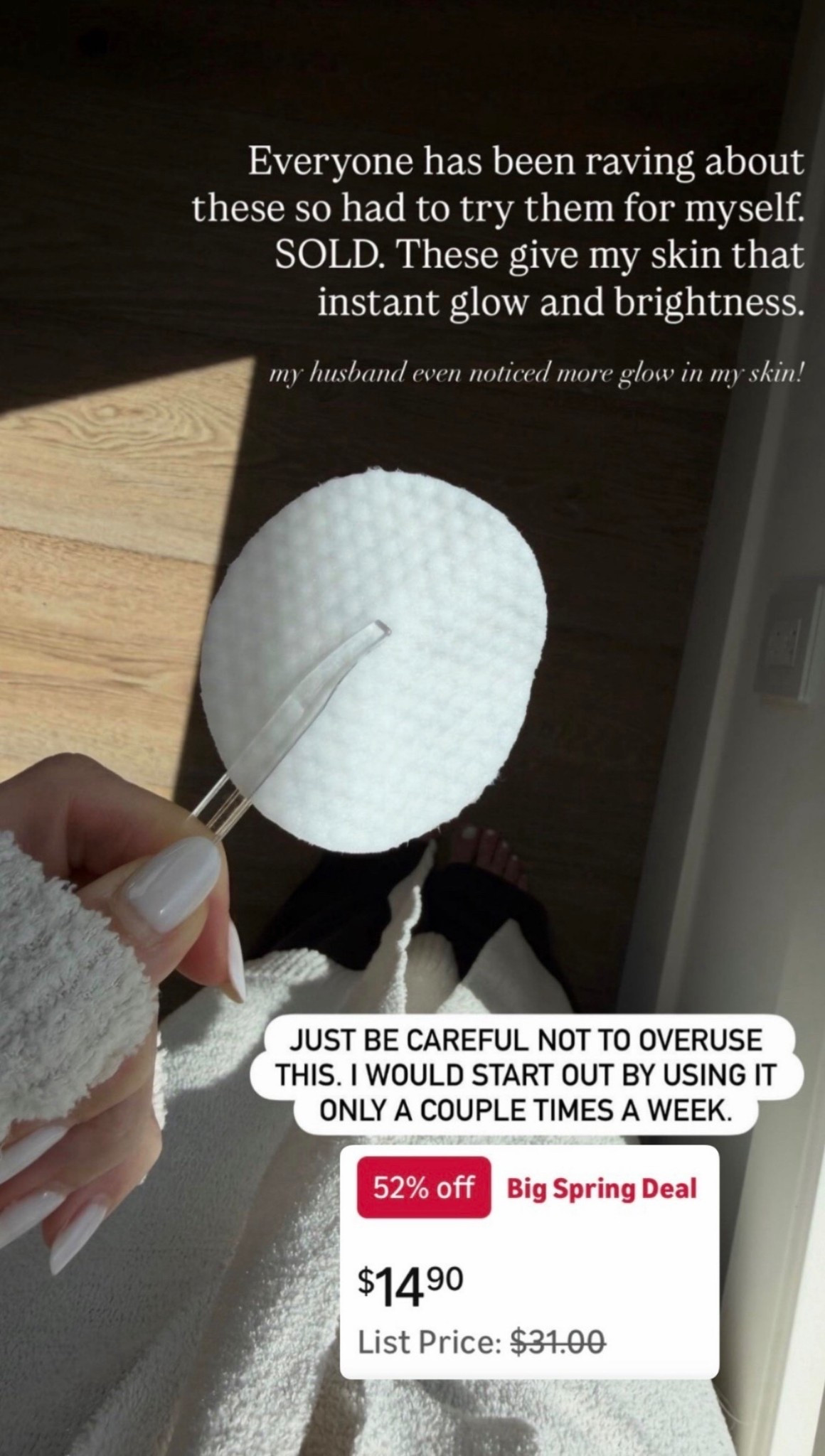 Everyone has been raving about these so had to try them for myself. SOLD. These give my skin that instant glow and brightness. Currently on sale❗️

#LTKSaleAlert #LTKBeauty #LTKselfcare