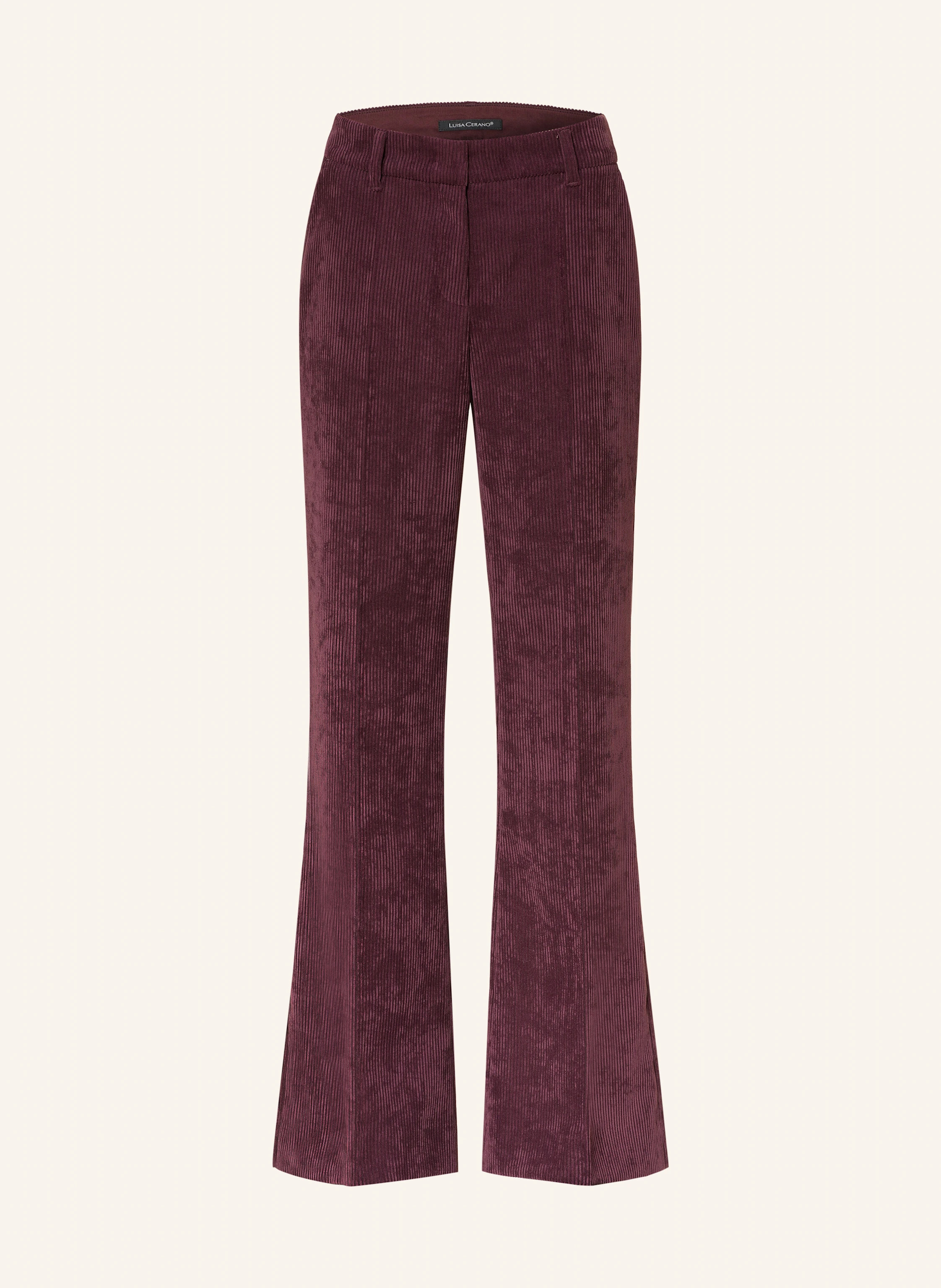 LUISA CERANO Bootcut-Hose aus Cord in dunkellila | Breuninger (DACH)