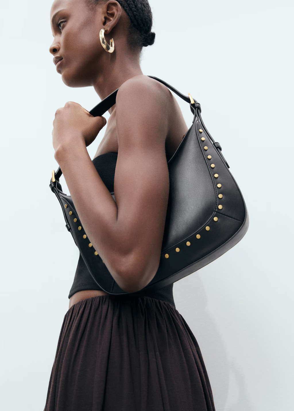 Small studded shoulder bag - Women | MANGO USA | Mango (US/MX/AU)