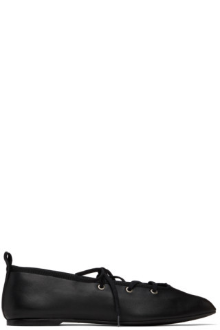 Black Pina Ballerina Flats | SSENSE