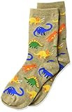 Hot Sox Boys' Big Animal Series Novelty Casual Crew Socks, Dinosaur (hemp Heather), Small/Medium You | Amazon (US)