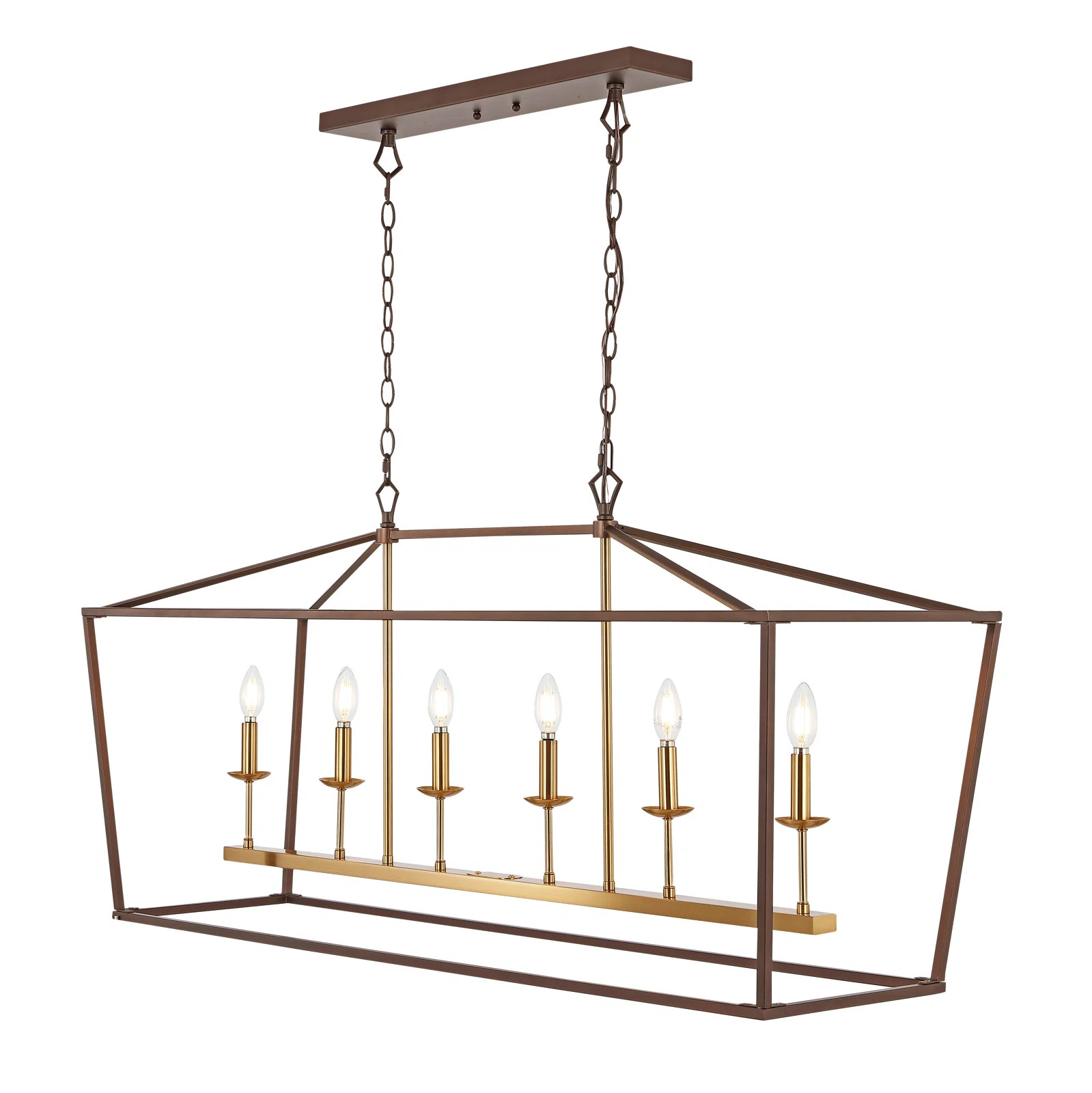 Joree 6 - Light Kitchen Island Linear Pendant | Wayfair North America