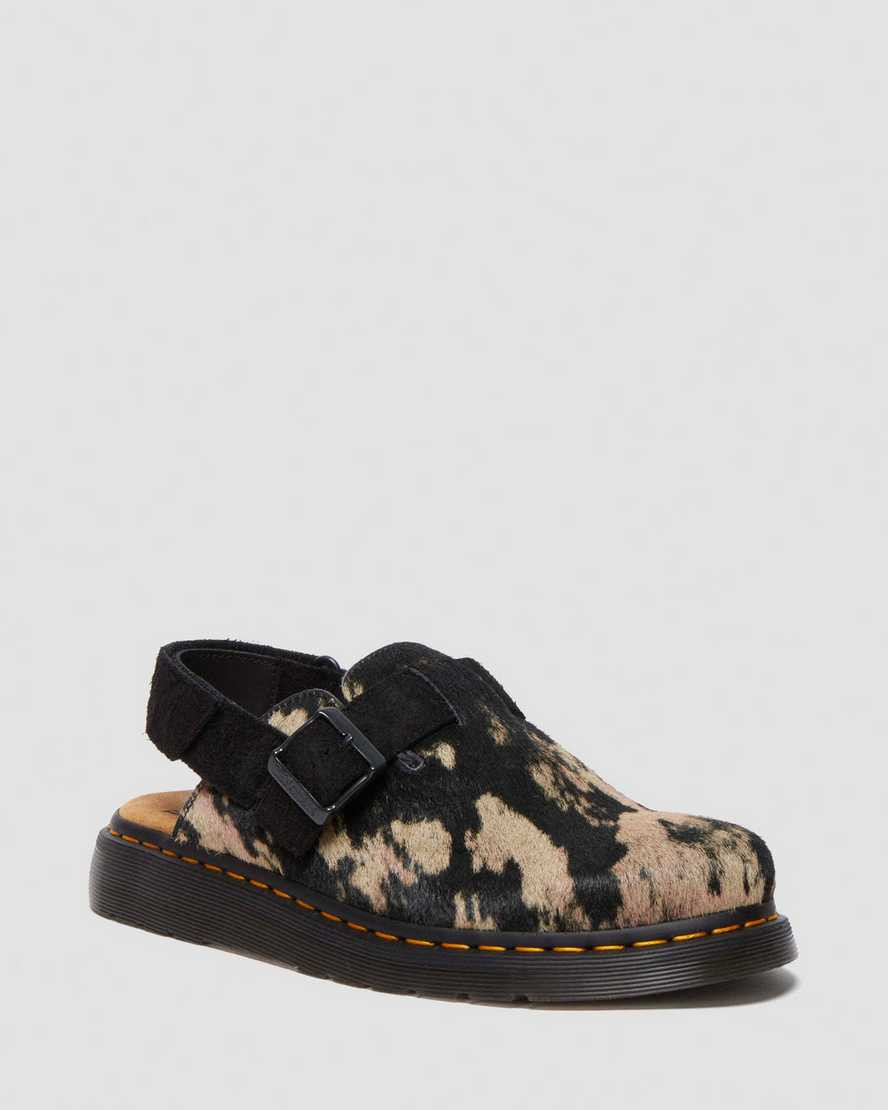 Jorge Ii Contrast Hair On Slingback Mule | Dr. Martens