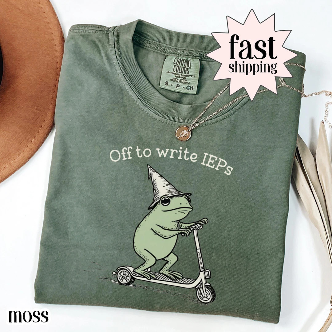 School Psychologist Shirt Special Education Counselor Comfort Colors Tshirt IEP Tee Frog Scooter ... | Etsy (Global)