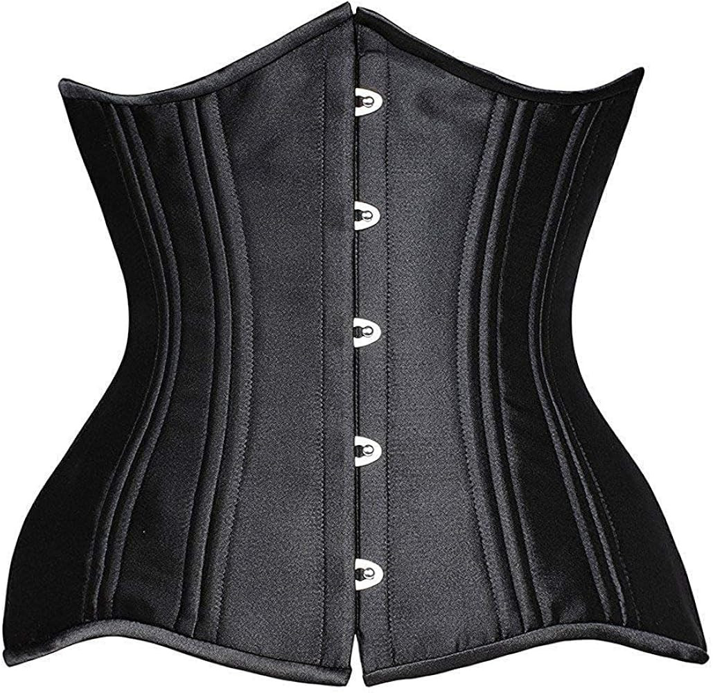 SHAPERX Women 24 Double Steel-Boned Longline Heavy Duty Waist Training Corsets Shaper | Amazon (US)