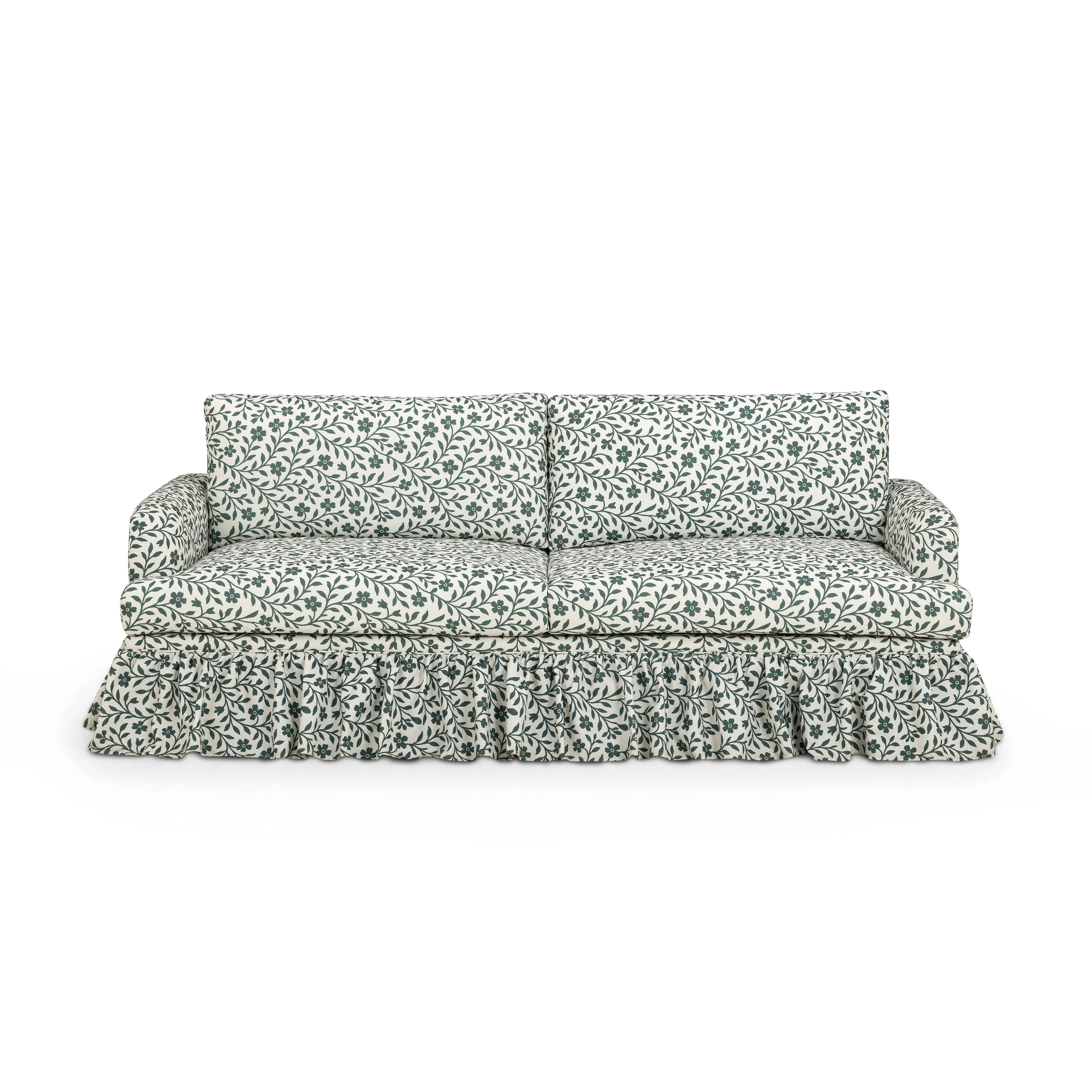 Gertrude 90" Floral Performance Linen Weave Sofa | TOV Furniture