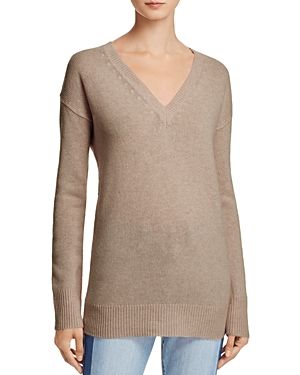 Aqua Cashmere V-Neck Tunic Sweater - 100% Exclusive | Bloomingdale's (US)