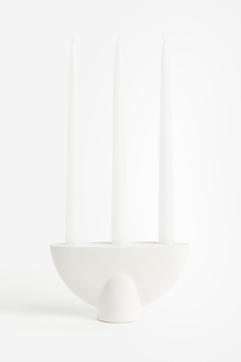 Large Stoneware Candelabra | H&M (US + CA)