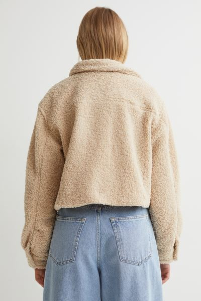 Short Faux Shearling Jacket | H&M (US + CA)