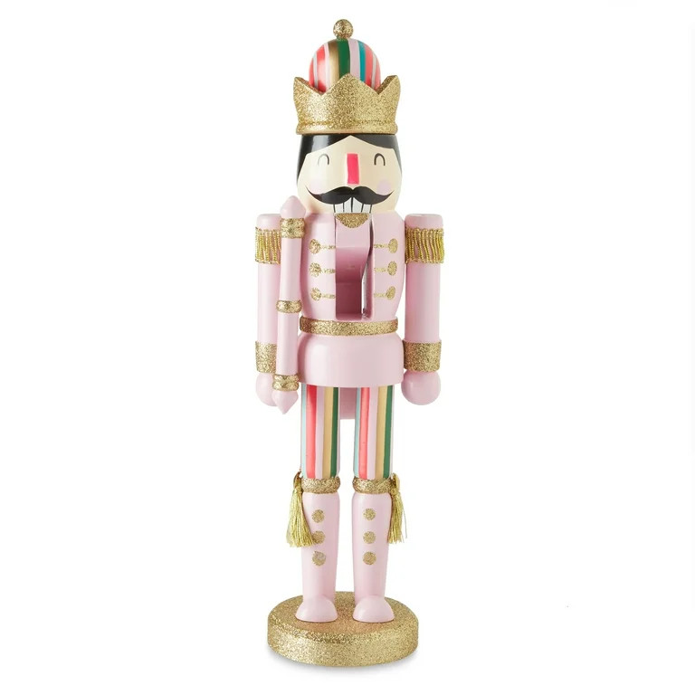 Packed Party "Nuts for the Holidays" 12 inch Nutcracker Pink Christmas Holiday - Walmart.com | Walmart (US)