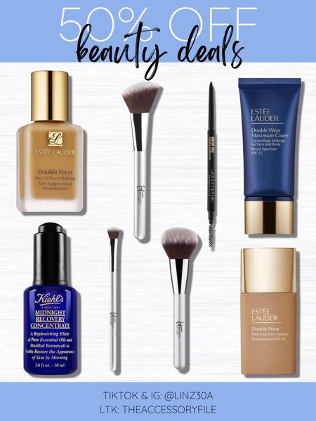 50% off beauty deals - today only 

Estée Lauder double wear foundation, it cosmetics makeup brushes, brow pencil, beauty sale, Kiehl’s facial serum  #blushpink #winterlooks #winteroutfits 
 #winterfashion #wintertrends #shacket #jacket #sale #under50 #under100 #under40 #workwear #ootd #bohochic #bohodecor #bohofashion #bohemian #contemporarystyle #modern #bohohome #modernhome #homedecor #amazonfinds #nordstrom #bestofbeauty #beautymusthaves #beautyfavorites #goldjewelry #stackingrings #toryburch #comfystyle #easyfashion #vacationstyle #goldrings #goldnecklaces #fallinspo #lipliner #lipplumper #lipstick #lipgloss #makeup #blazers #primeday #StyleYouCanTrust #giftguide #LTKRefresh #LTKSale #springoutfits #fallfavorites #LTKbacktoschool #fallfashion #vacationdresses #resortfashion #summerfashion #summerstyle #rustichomedecor #liketkit #highheels #Itkhome #Itkgifts #Itkgiftguides #springtops #summertops #Itksalealert #LTKRefresh #fedorahats #bodycondresses #sweaterdresses #bodysuits #miniskirts #midiskirts #longskirts #minidresses #mididresses #shortskirts #shortdresses #maxiskirts #maxidresses #watches #backpacks #camis #croppedcamis #croppedtops #highwaistedshorts #goldjewelry #stackingrings #toryburch #comfystyle #easyfashion #vacationstyle #goldrings #goldnecklaces #fallinspo #lipliner #lipplumper #lipstick #lipgloss #makeup #blazers #highwaistedskirts #momjeans #momshorts #capris #overalls #overallshorts #distressedshorts #distressedjeans #newyearseveoutfits #whiteshorts #contemporary #leggings #blackleggings #bralettes #lacebralettes #clutches #crossbodybags #competition #beachbag #halloweendecor #totebag #luggage #carryon #blazers #airpodcase #iphonecase #hairaccessories #fragrance #candles #perfume #jewelry #earrings #studearrings #hoopearrings #simplestyle #aestheticstyle #designerdupes #luxurystyle #bohofall #strawbags #strawhats #kitchenfinds #amazonfavorites #bohodecor #aesthetics 

#LTKsalealert #LTKunder50 #LTKbeauty
