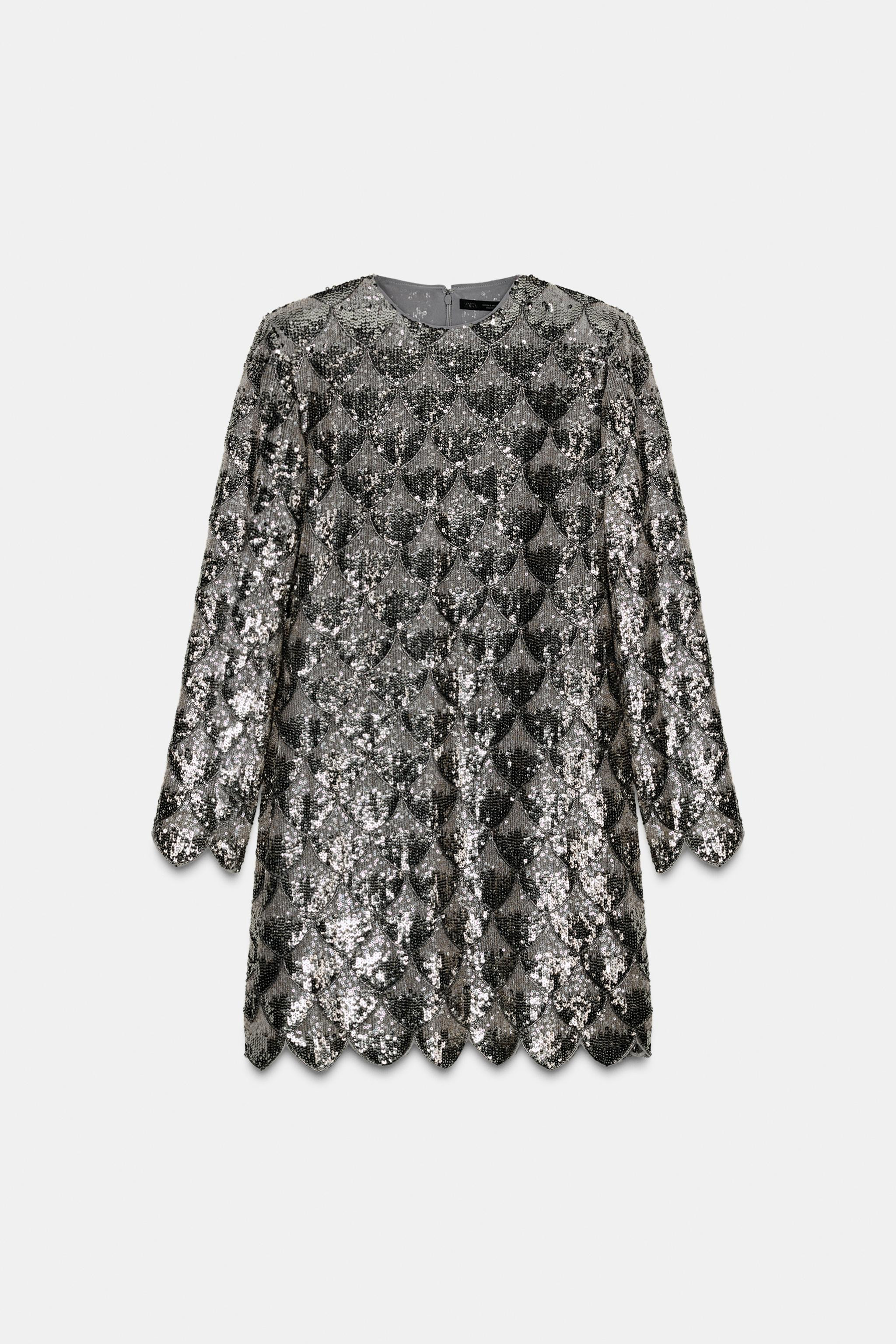 ZW COLLECTION SEQUIN MINI DRESS | Zara US