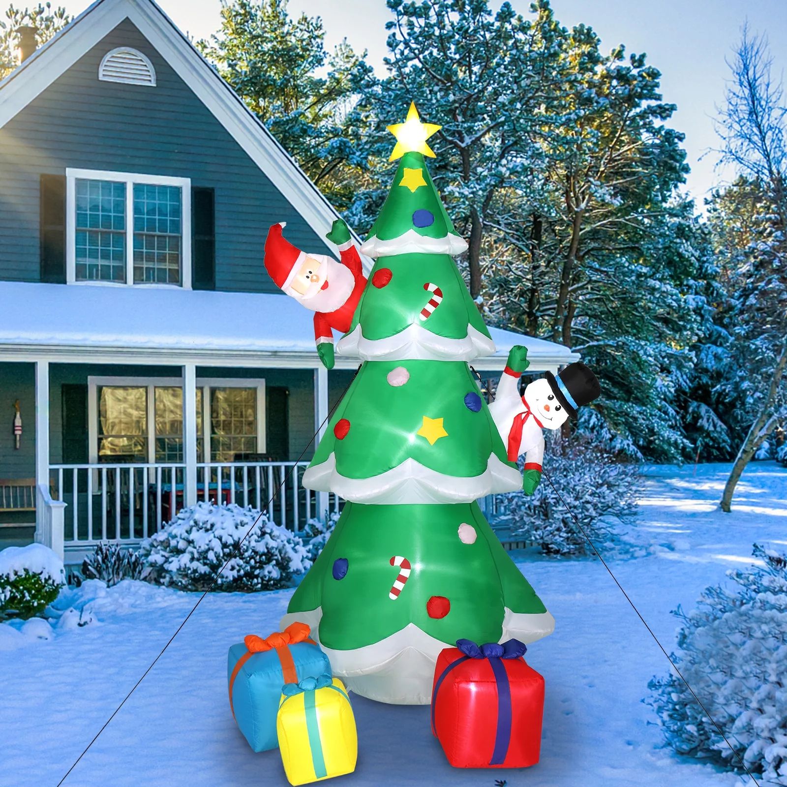 SalonMore Inflatable Christmas Tree Decoration Indoor Outdoor Blow up Yard Decor | Walmart (US)