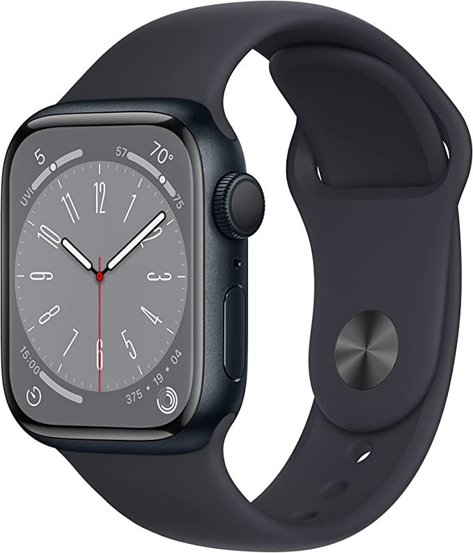 Amazon.com: Apple Watch Series 8 [GPS 41mm] Smart Watch w/ Midnight Aluminum Case with Midnight S... | Amazon (US)