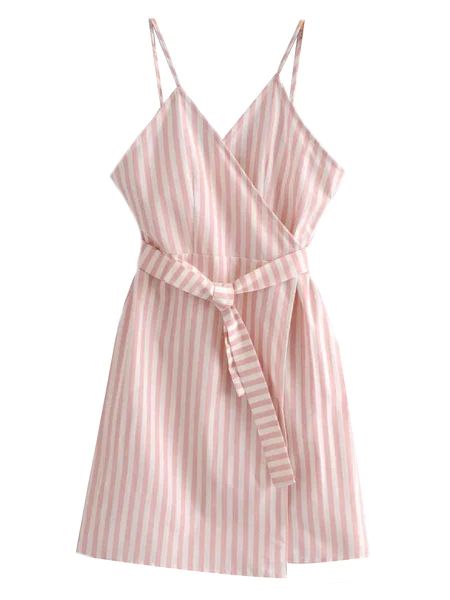 'Danika' Striped Strap Mini Dress | Goodnight Macaroon