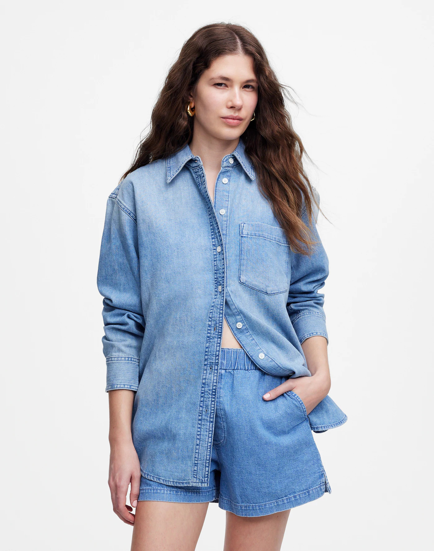 Denim Pull-On Shorts | Madewell | Madewell