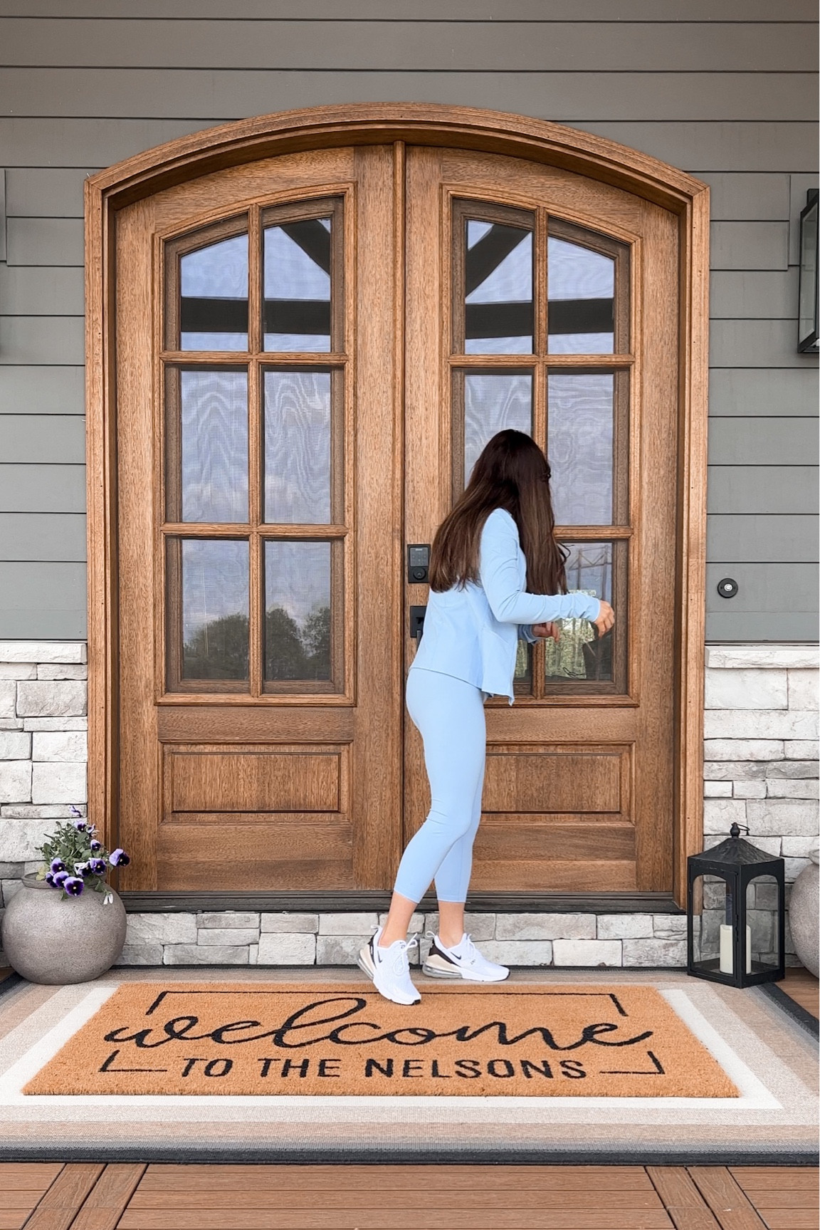 Personalized front door mat! 

#LTKSeasonal #LTKhome #LTKFind